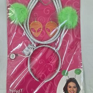 Halloween Alien Costume Accessory Green and Silver *NEW*